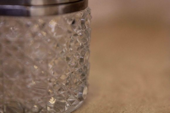 Роскошная винтажная шкатулочка из хрусталя