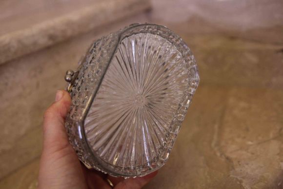 Роскошная винтажная шкатулочка из хрусталя