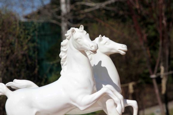 Потрясающая статуэтка лошади . Европа. Начало 20 века