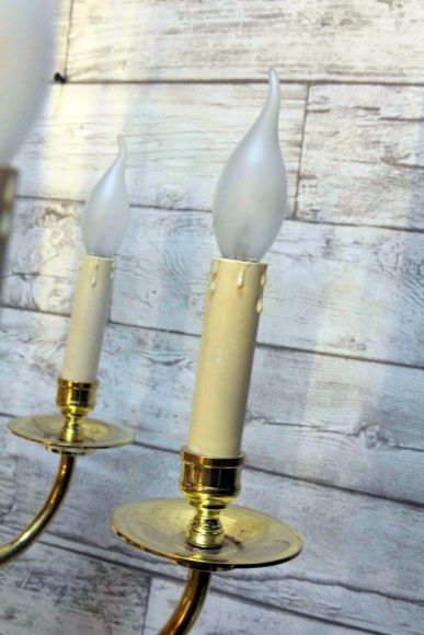 Винтажная латунная люстра на 8 Рожков. Европа. Начало 20 века