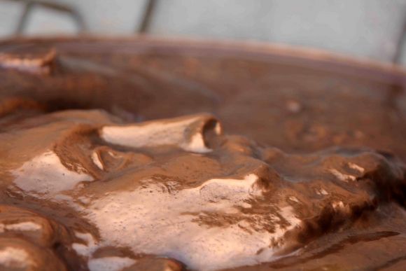 Медный огромный портрет Рубенса. Диаметр 57 см