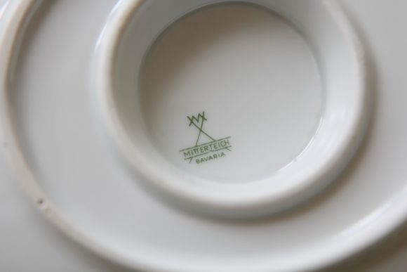 Набор антикварной посуды с рыбной тематикой. Европа.Начало 20 век