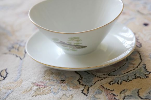 Набор антикварной посуды с рыбной тематикой. Европа.Начало 20 век