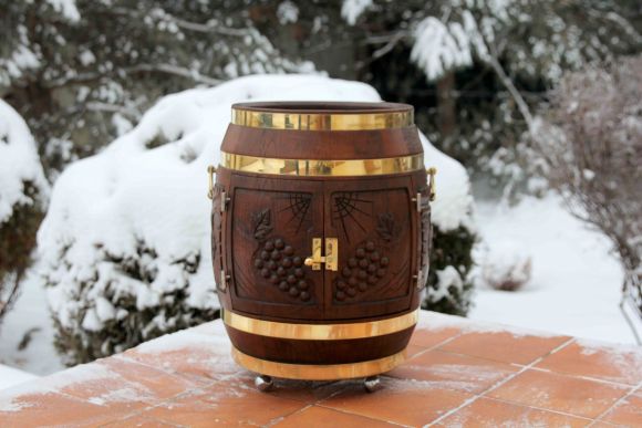 Деревянная бочка бар ручная работа. Европа.Начало 20 века