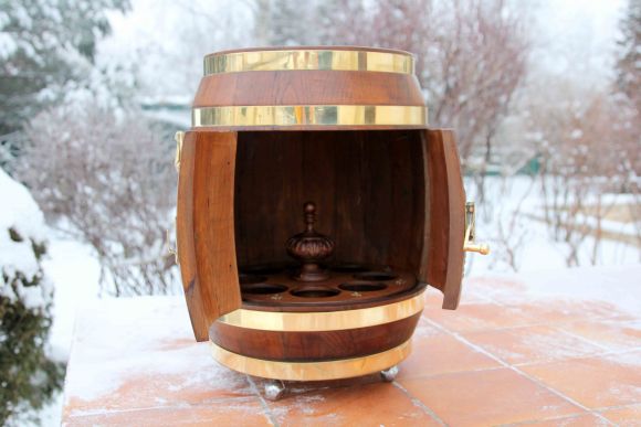 Деревянная бочка бар ручная работа. Европа.Начало 20 века