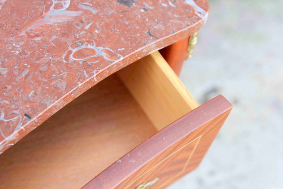 Винтажный комод с мраморной столешницей. Европа. Начало 20 века