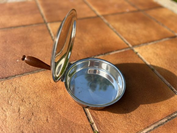 Старинный " молчаливый дворецкий", клеймо, серебрение.