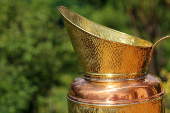 Антикварный полированный Зольник - ваза. Идеальное состоние