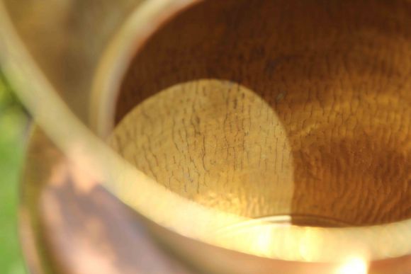 Антикварный полированный Зольник - ваза. Идеальное состоние