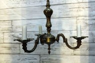 Пара старинных красивейших люстр из бронзы