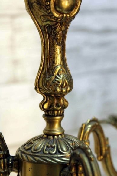 Пара старинных красивейших люстр из бронзы