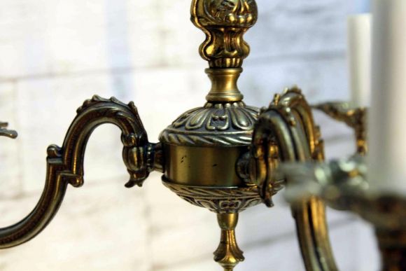 Пара старинных красивейших люстр из бронзы