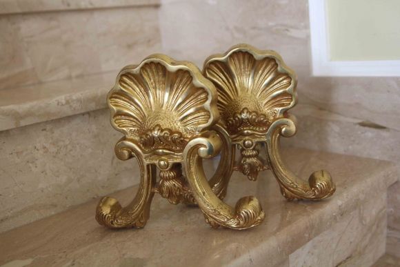 Старинная подставка под дрова - таганы "РАКУШКИ"