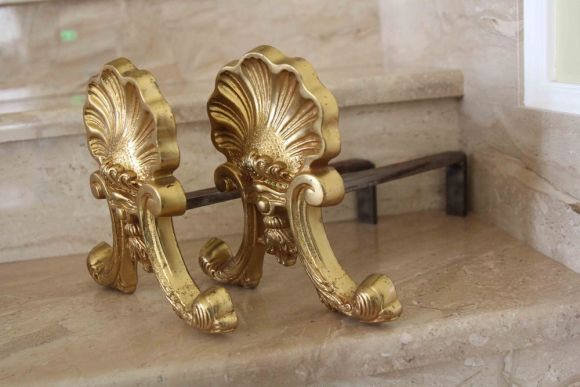 Старинная подставка под дрова - таганы "РАКУШКИ"