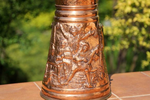 Винтажный голландский зольник. Середина 20 вв. Полностью отполирован