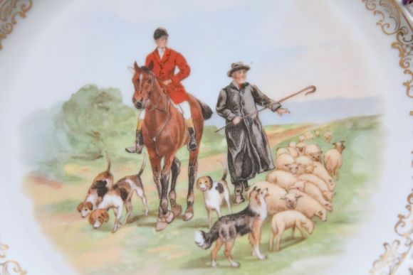 Красивая, ажурная, антикварная тарелка. Европа. Начало 20 века