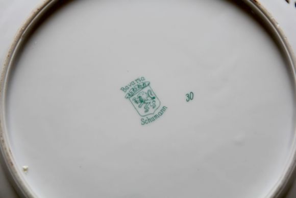 Красивая, ажурная, антикварная тарелка. Европа. Начало 20 века