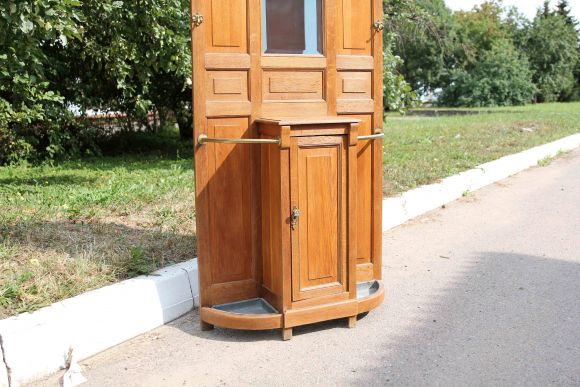 Антикварная прихожая из массива дуба. Европа. Начало 20 века