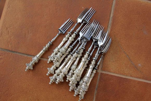 Антикварные красивые вилки. Европа. Начало 20 в