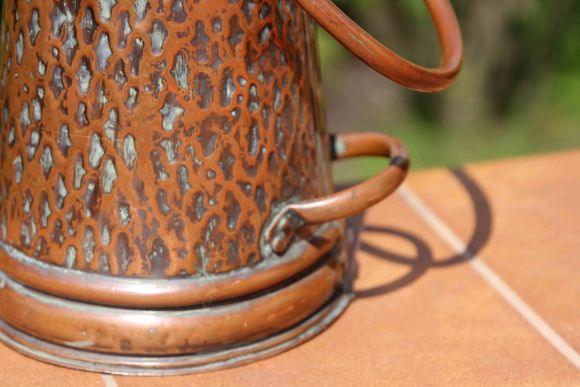 Винтажный голландский зольник в патине. Середина 20 вв