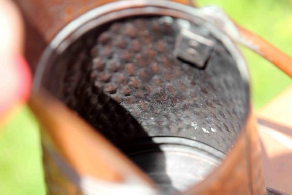 Винтажный голландский зольник в патине. Середина 20 вв