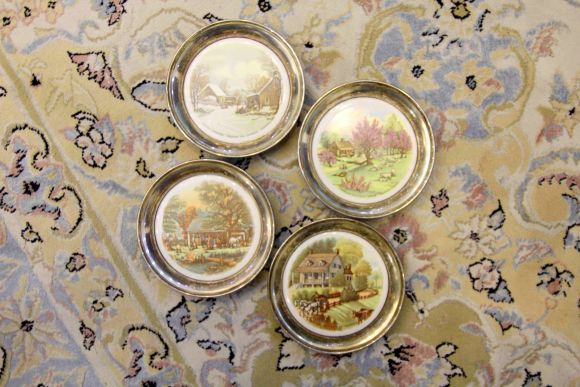 Милые посеребренные блюдечки. Европа. Начало 20 века