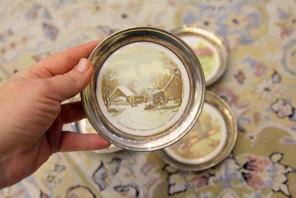 Милые посеребренные блюдечки. Европа. Начало 20 века