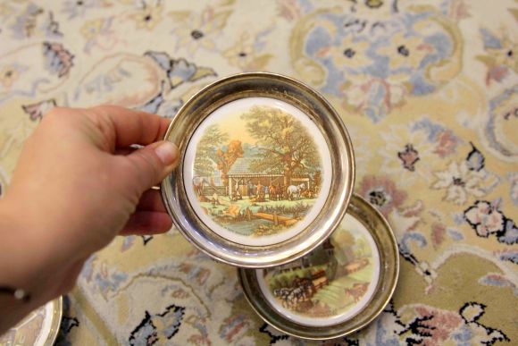 Милые посеребренные блюдечки. Европа. Начало 20 века