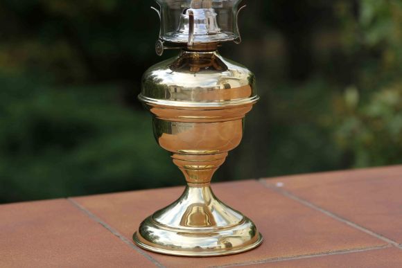 Антикварная керосиновая лампа. Европа. Начало 20 в.