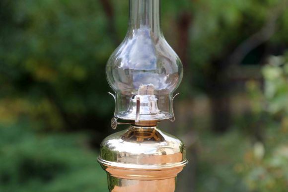 Антикварная керосиновая лампа. Европа. Начало 20 в.