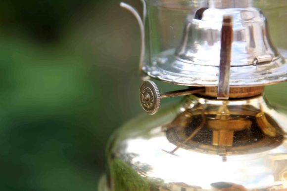 Антикварная керосиновая лампа. Европа. Начало 20 в.