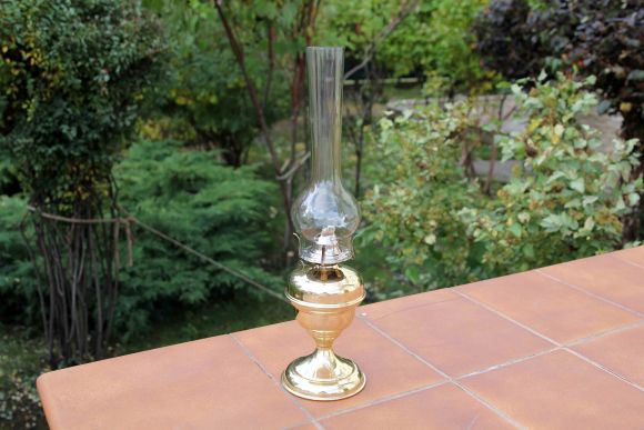 Антикварная керосиновая лампа. Европа. Начало 20 в.