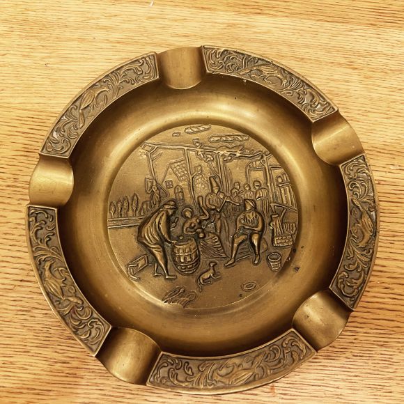 Винтажная огромная пепельница. Европа. Начало 20 века