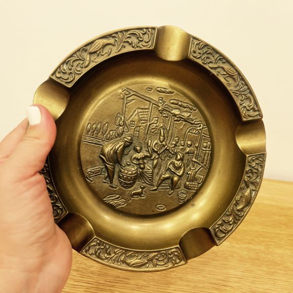 Винтажная огромная пепельница. Европа. Начало 20 века