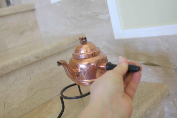 Медный чайник для заваривания трав