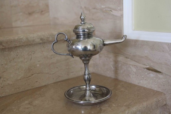 Старинная оловянная масленка. Европа. Начало 20 века