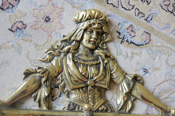 Полностью бронзовая Антикварная вешалка