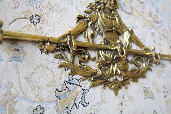 Полностью бронзовая Антикварная вешалка