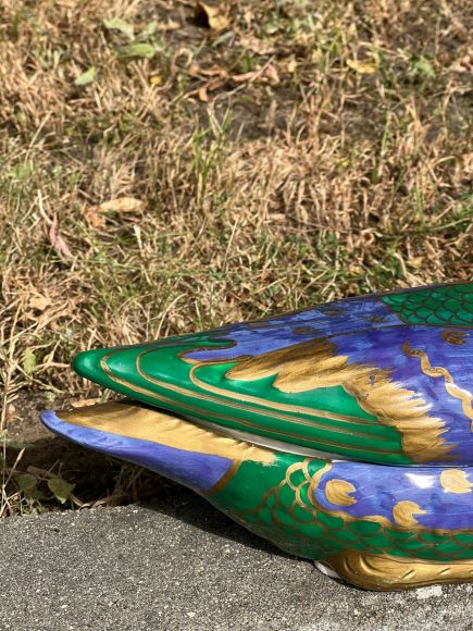 Яркая керамическая утка для хранения мелочей.