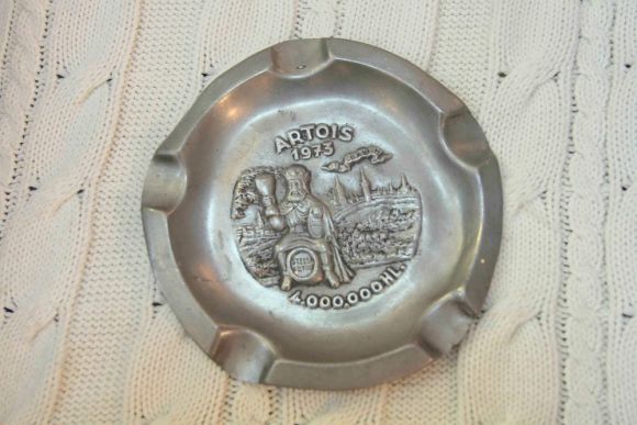 Винтажная оловянная сигарная пепельница. ХХ век. КОРОЛЬ АРТУР