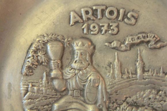 Винтажная оловянная сигарная пепельница. ХХ век. КОРОЛЬ АРТУР