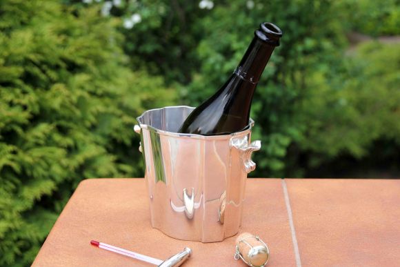 КУЛЕР или винтажное ведро для охлаждения шампанского с градусником. 