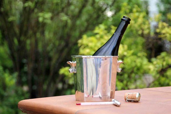 КУЛЕР или винтажное ведро для охлаждения шампанского с градусником. 