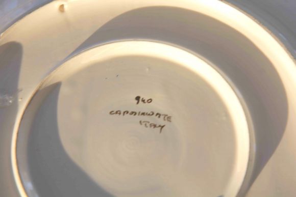 Антикварная тарелка Capodimonte ДЕВЫ