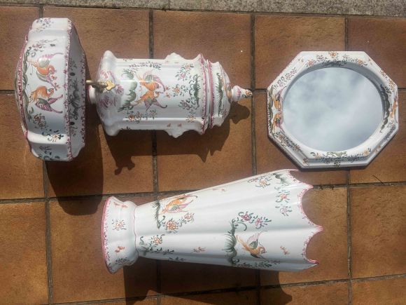 Винтажный набор в ванную комнату