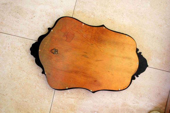  Золотое ажурное винтажное зеркало на стену