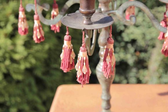 Старинный бронзовый канделябр на пять свечей. Конец 19 века