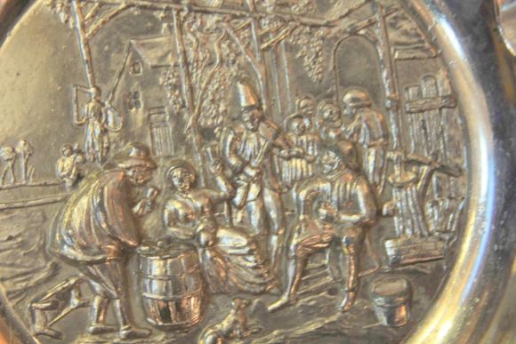 Шикарная большая пепельница для сигарет. Англия. ХХ век