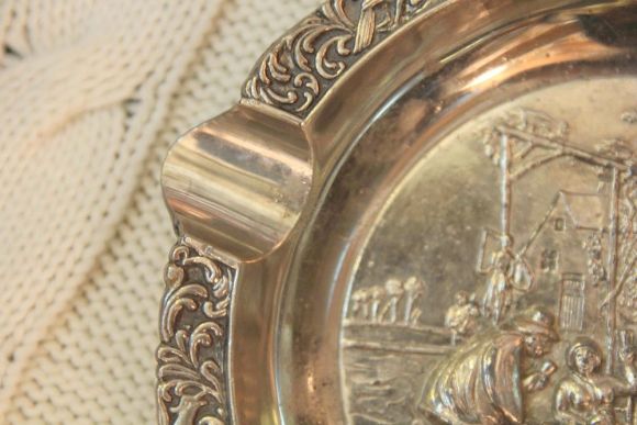 Шикарная большая пепельница для сигарет. Англия. ХХ век