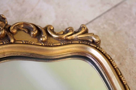  Очаровательное зеркало в золоте и патине